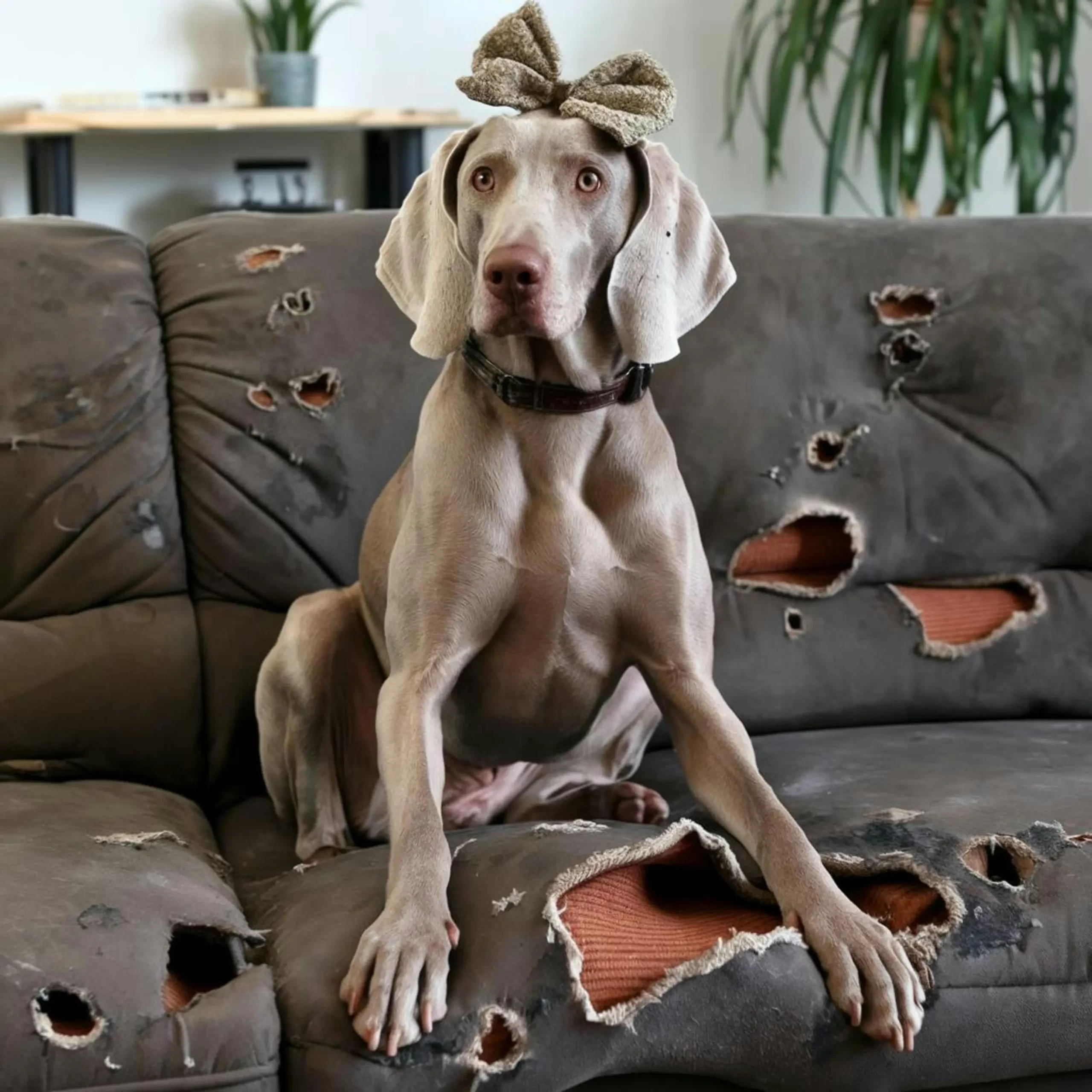 Pes s úzkostí ničí nábytek